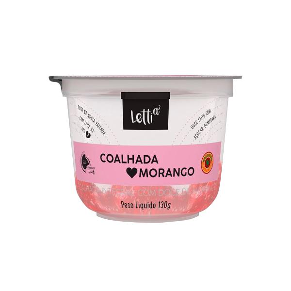 Coalhada Letti Morango Pote 130g