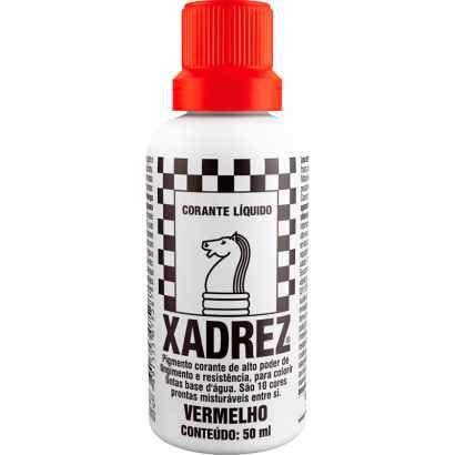 Corante Xadrez Vermelho 50 Ml