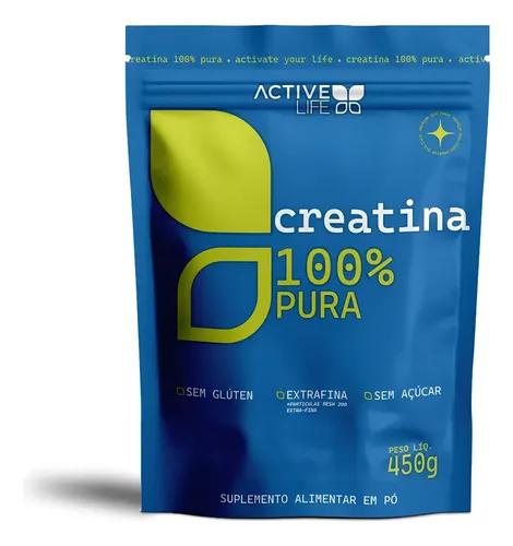 Creatina Active Life 100% Pura 450g Pounch