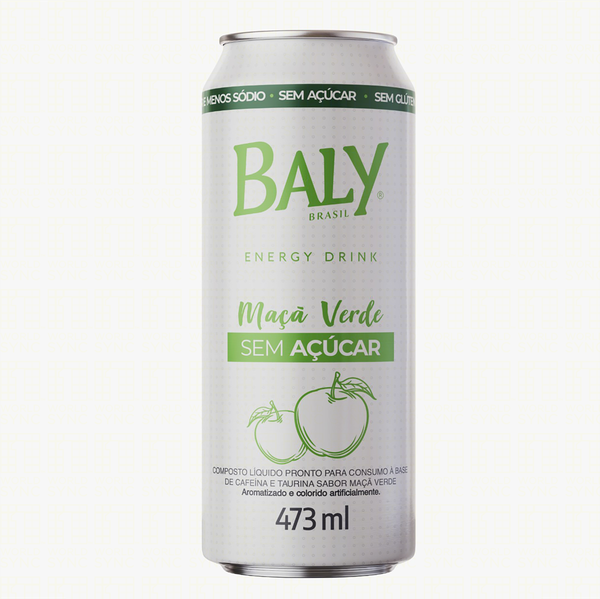 Energetico Baly Maca Verde S/Acucar 473 Ml