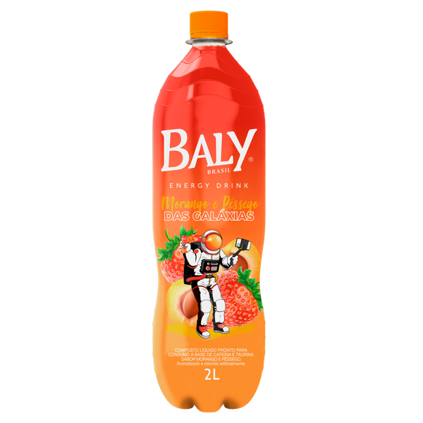 Energetico Baly Morango/Pessego 2 Lt