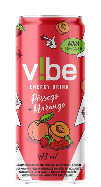 Energetico Vibe Morango/Pessego 473 Ml