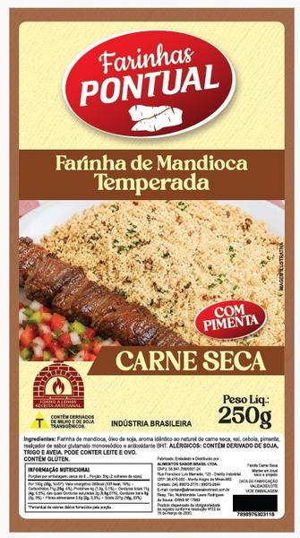 Farofa De Mandioca Pontual Car/Seca C/Pim.250g