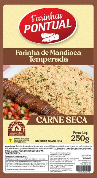 Farofa De Mandioca Pontual Carne Seca 250g