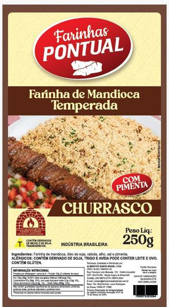 Farofa De Mandioca Pontual Churrasco C/Pim.250g