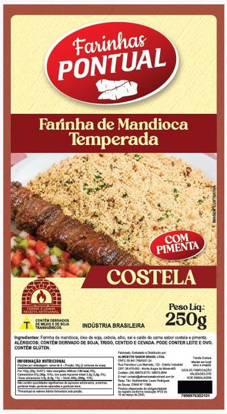 Farofa De Mandioca Pontual Costela C/Pim.250g