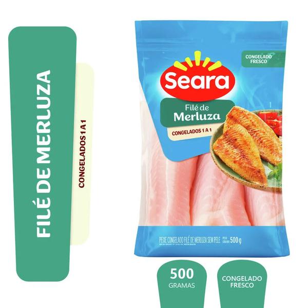 File Peixe Seara Merluza Iqf 500g