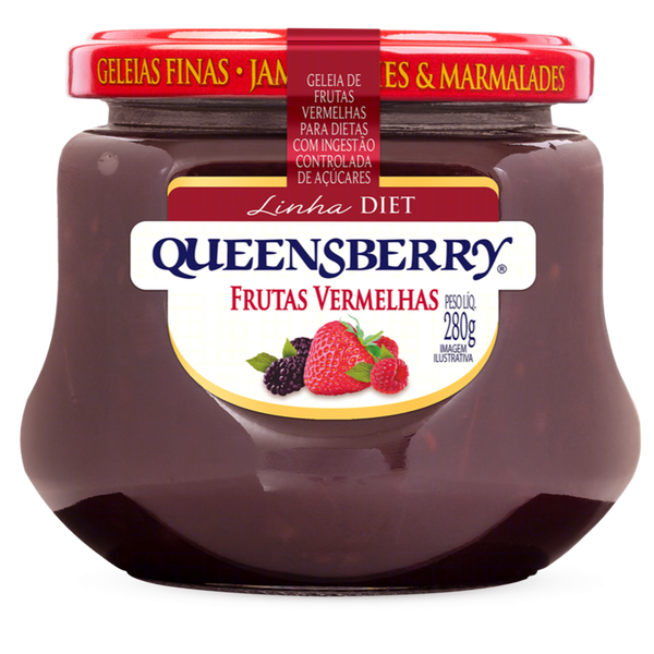 Geleia Queensberry Diet Frutas Vermelhas 280g
