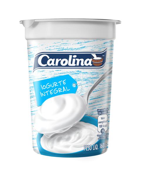 Iogurte Carolina Natural Copo 160g