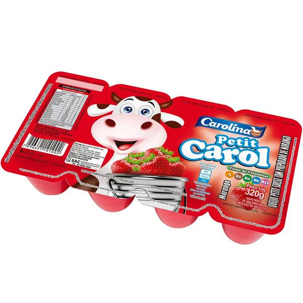 Iogurte Carolina Petit Suisse Morango 320g