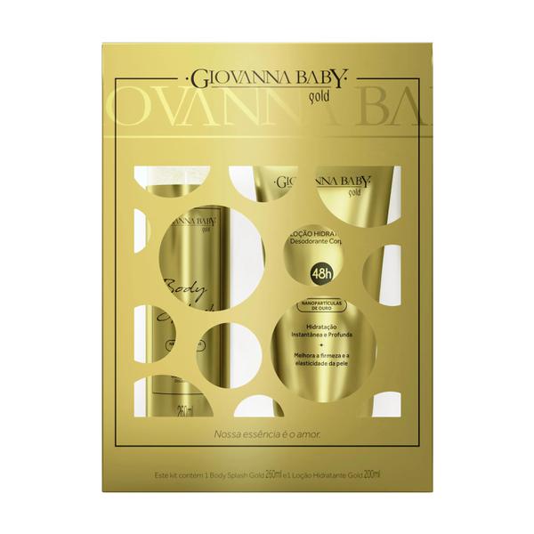 Kit Colonia Giovanna Baby Gold 260m+locao200ml