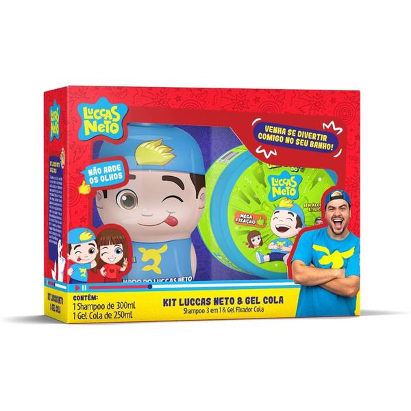 Kit Shampoo 3x1+gel 3d Luccas Neto 550 Ml