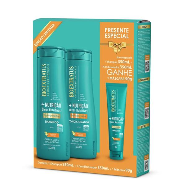 Kit Shampoo+cond.Bio Extratus Nutricao 500ml