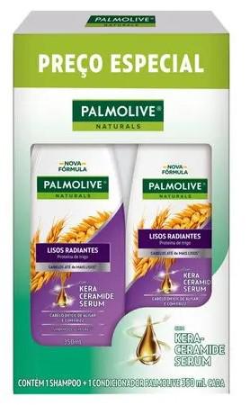 Kit Shampoo+cond.Palmolive Liso 700ml
