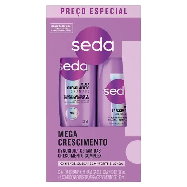 Kit Shampoo+cond.Seda Mega Crescimento 490ml