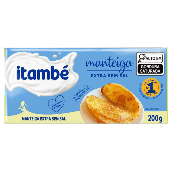 Manteiga De Leite Itambe 200 Gr Tablete