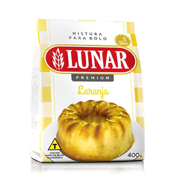 Mistura P/ Bolo Lunar Premiun Laranja 400g