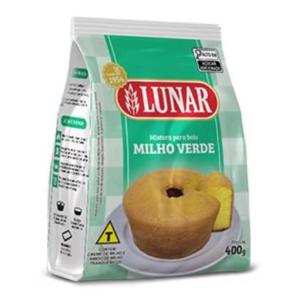Mistura P/ Bolo Lunar Premiun M. Verde 400g