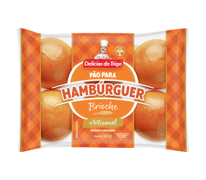 Pao De Hamburguer Delicias Do Trigo Brioche 420g