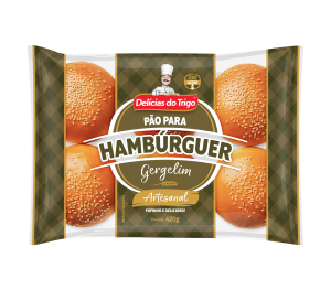 Pao De Hamburguer Delicias Do Trigo Gergelim 420g