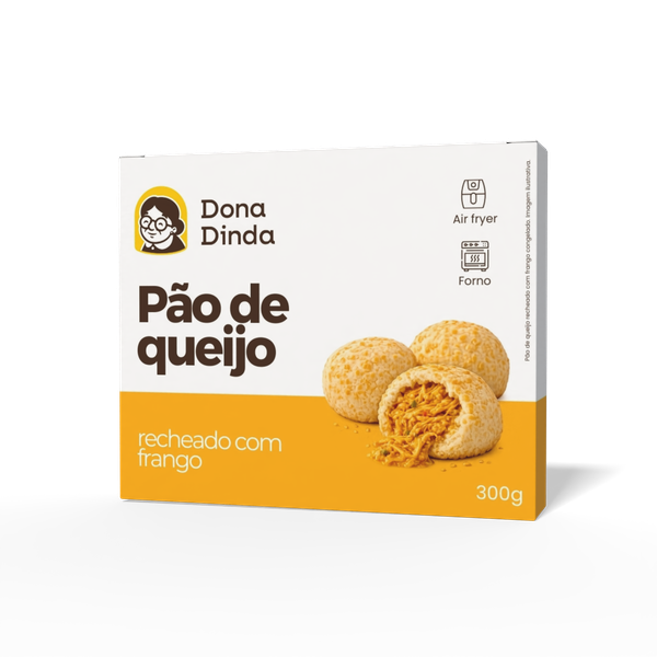 Pao De Queijo Dona Dinda Rech.Frango C/Req.300g