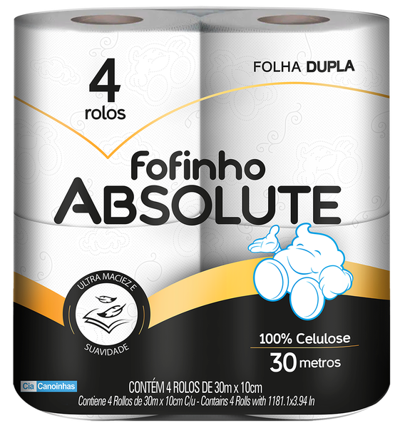 Papel Higienico Fofinho Abs.F/D Neut.4x60m