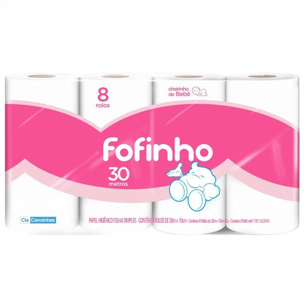 Papel Higienico Fofinho Fr.Bebe F/S 8x30m