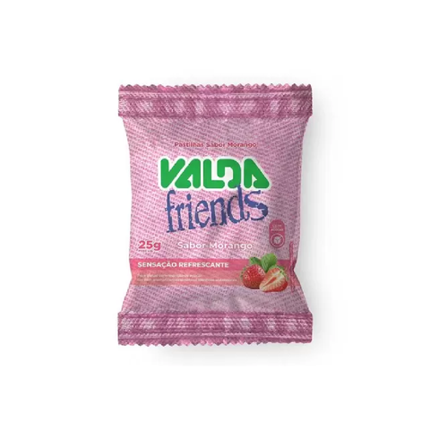 Pastilha Valda Friends Morango Sache 25 g