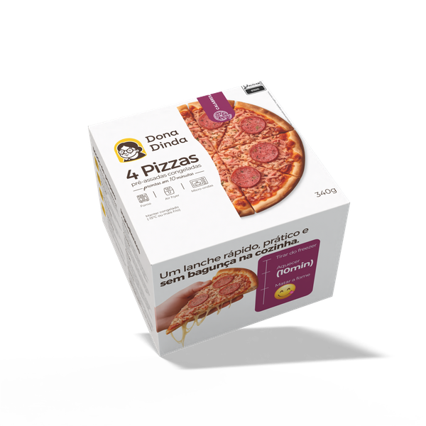 Pizza Dona Dinda Calabresa 340g