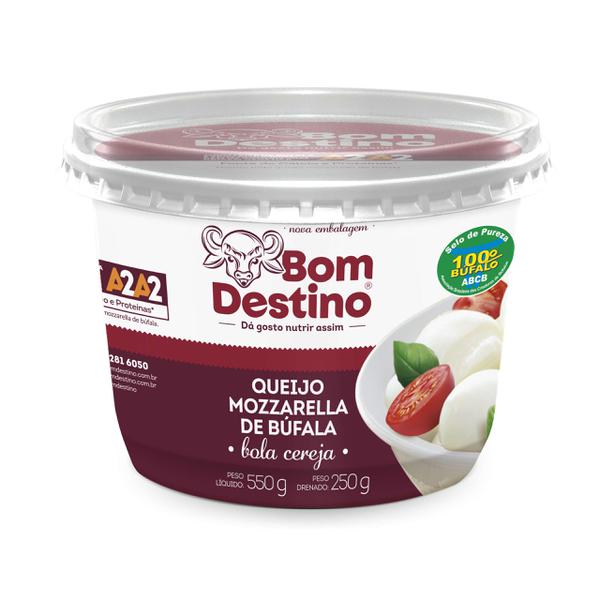 Queijo Bom Destino Mozzarella Bufala Bola Cereja 250g