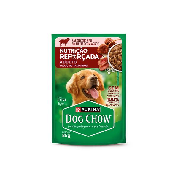 Racao Cachorro Dog Chow Ad.Cordeiro/Arr.85gsache