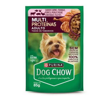 Racao Cachorro Dog Chow Ad.Multi Prot.85g Sache