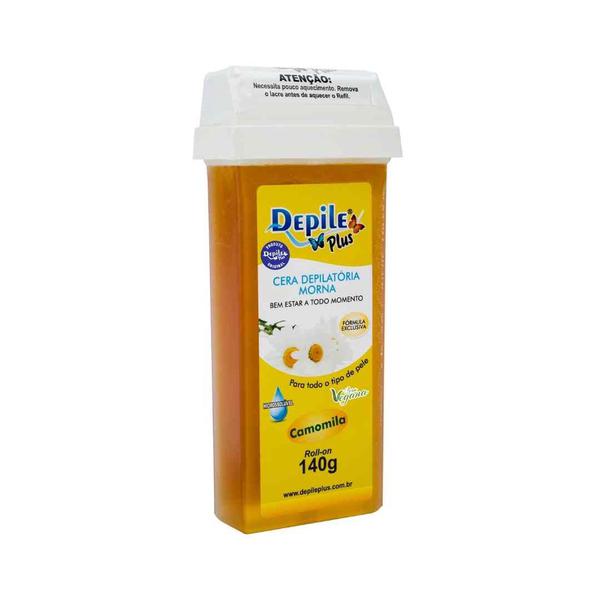 Refil Cera Depilatoria Depile Plus Cam.Roll On 140g