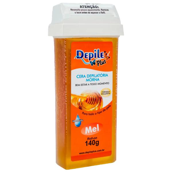 Refil Cera Depilatoria Depile Plus Mel Roll On 140g