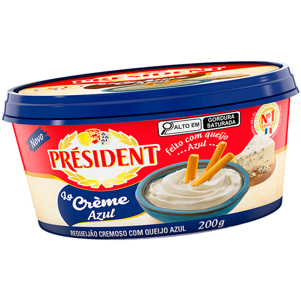 Requeijao President Crem.Queijo Azul 200g
