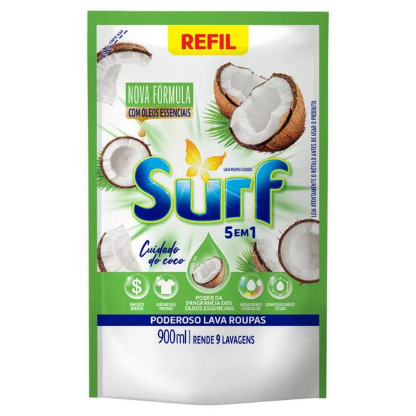 Sabao Liquido Surf Cuidado Do Coco 900ml