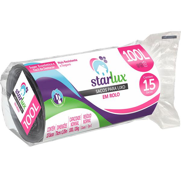 Saco P/ Lixo Starlux 100 Lt Rolo