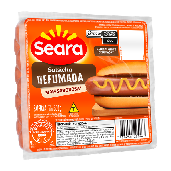 Salsicha Seara Defumada 500g