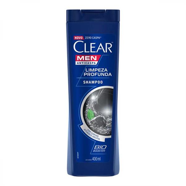 Shampoo Clear Men Limpeza Profunda 400 Ml