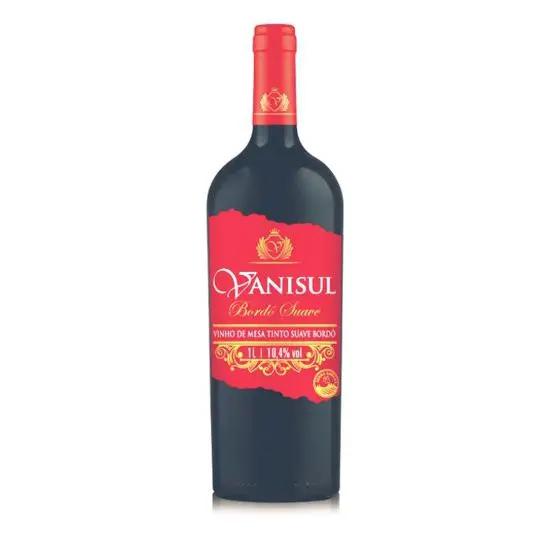 Vinho Vanisul Bordo Tinto Suave 1 Lt