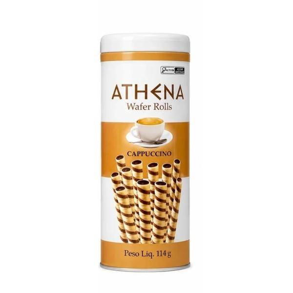Wafer Rool Athena Cappuccino 114g (lata)