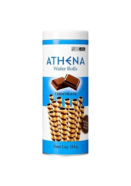 Wafer Rool Athena Chocolate 114g (lata)