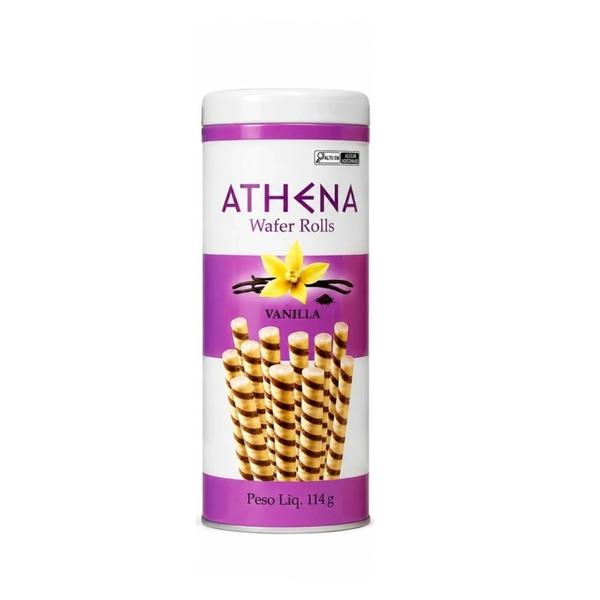 Wafer Rool Athena Vanilla 114g (lata)