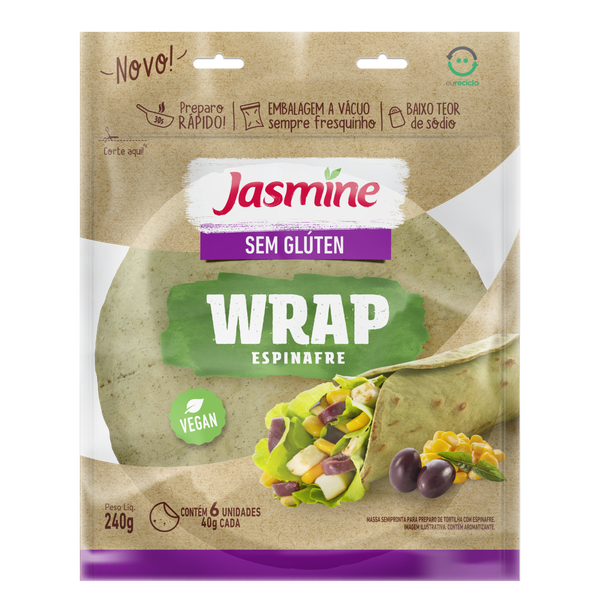 Wrap Jasmine Espinafre 240g