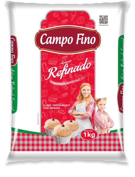 AÇÚCAR CAMPO FINO 1KG REFINADO