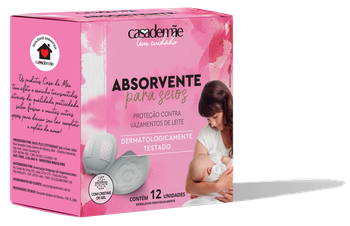 ABSORVENTE CASA DE MÃE C/12 SEIOS