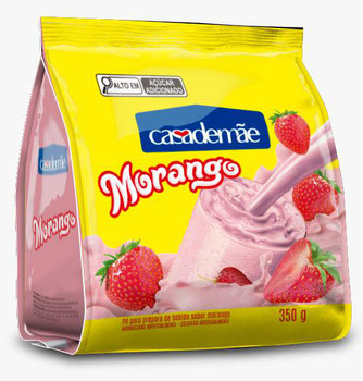 ACHOCOLATADO CASA DE MÃE 350G SC MORANGO