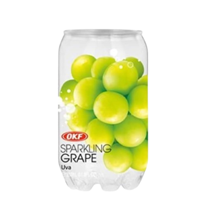 AGUA OKF 350ML SPARKLING SABORIZADO GRAPE