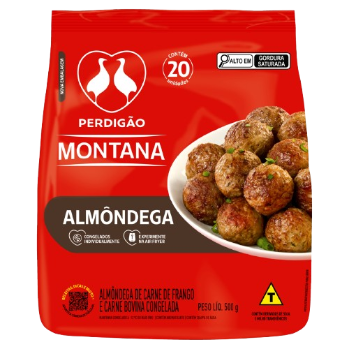 ALMONDEGA PERDIGÃO MONTANA 500G BOVINO/FRANGO