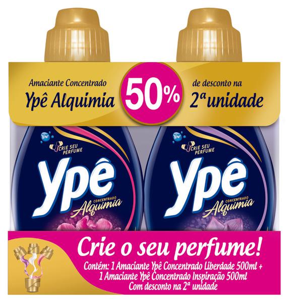 AMACIANTE YPÊ CONC.500ML+50% DESCONTO NA 2ª UNIDADE ALQUIMIA